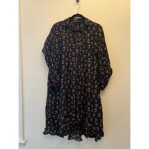 Zara Printed Dress Sz Small